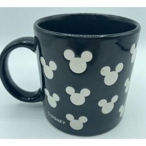 Mickey Mouse Silhouetted Black and White Coffee Tea or Cocoa Mug 12 Oz